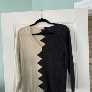 Kelly Wearstler zig zag cream grey sweater